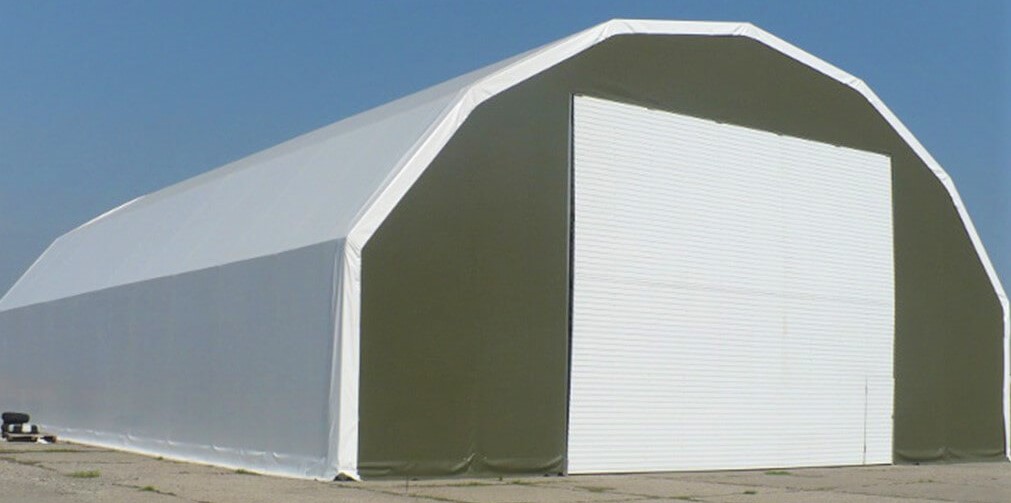 Полигональный металлический ангар