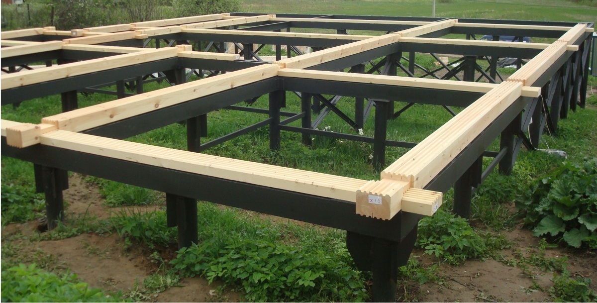 Фундамент на винтовых сваях