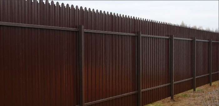 забор из профлиста