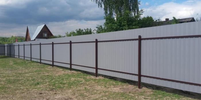 забор из профлистов