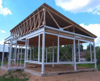 дом на металлокркасе для ИЖС