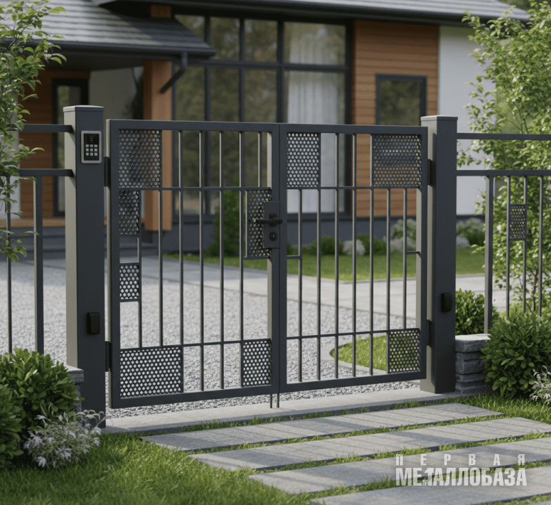 калитка из профильной трубы фото