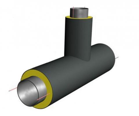 Тройник в ППУ изоляции